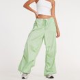 thumbnail image 5 of Blotona Women Juniors Low Waist Baggy Cargo Pants Indie Aesthetic Casual Drawstring Loose Pocket Joggers Trousers Hippie Punk Streetwear, 5 of 6