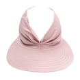thumbnail image 3 of LRen Women Tea Party Hats Women's Summer Sun Visor Elastic Hollow Top Baseball Cap for Outdoor Summer Beach Sun Hat Pink, 3 of 5