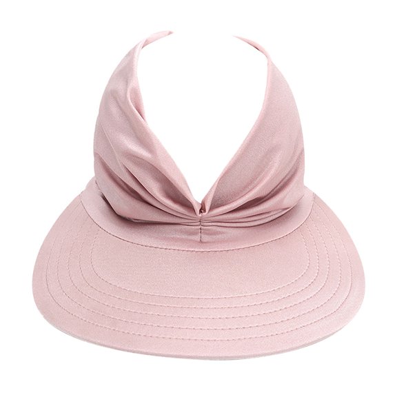 beishanbush Baseball Caps Summer Hat women's Sun Visor Sun Hat Anti-ultraviolet Elastic Hollow Top Hat Pink