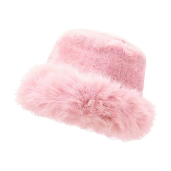 FVDPWYE Winter Bucket Hat Trendy Fisherman Cap for Cold Weather Climbing Outdoor Walking Pink