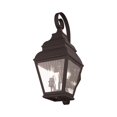 thumbnail image 2 of Livex Lighting Exeter 2 Light Outdoor Wall Lantern in Bronze, 2 of 9