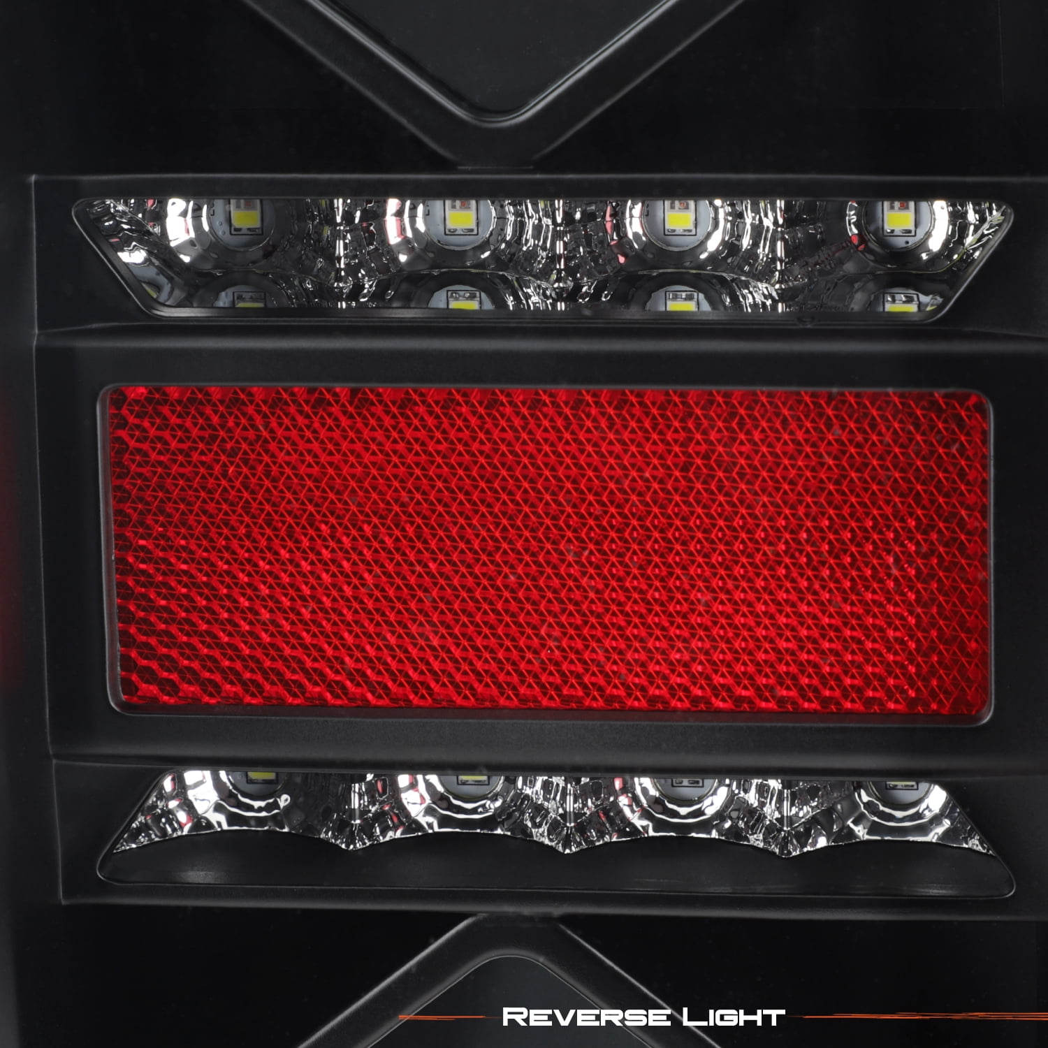 AKKON - Fits 2014-2021 Toyota Tundra [Full LED] Tube Signal Reverse Swithback Mirror 3D Brake Black Tail Lights Pair