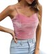 thumbnail image 1 of Playeras,Blusas y Tops,Ropa para Mujer Gimnasio Tank Tops Mujer Blusa corta de terciopelo con ombligo descubierto para mujer (Pink, M), 1 of 7