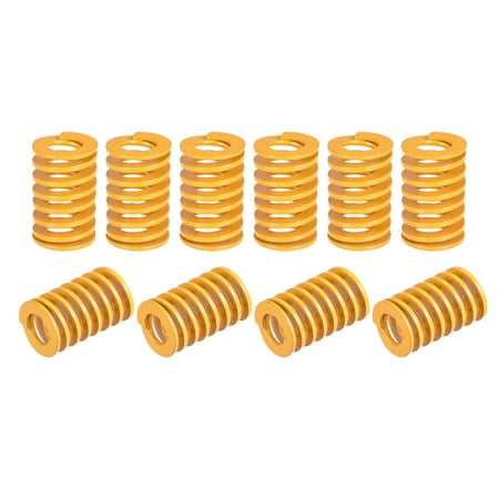

Die Spring 14mm OD 25mm Long 10 Pack Stamping Light Load Compression Yellow