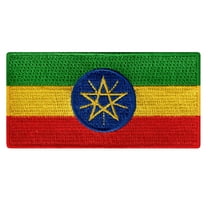 Ethiopia Flag Embroidered Iron-on Patch