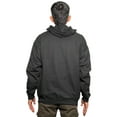thumbnail image 4 of Fruit of The Loom Men's Fleece Zip Hooded Sweatshirt 2 Pockets Relaxed Fit Sizes S-4XL - Black Irregular, 4 of 4