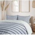 thumbnail image 6 of Ambesonne Harbour Stripe Duvet Cover Sets, Sketchy Stripes, 2-Queen, Cadet Blue Pale, 6 of 7