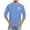 Z1 Light Blue, variant on Tshirts Shirts for Men 3/4 Sleeve Comfortable Crewneck Solid Color Fit Red Men's Fall Clothing size XXL