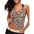 thumbnail image 2 of Haut de Tankini à Bretelles Imprimé pour Femmes, Dos Nageur, Sans Bas, P - TTTG, 2 of 4