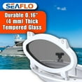 thumbnail image 4 of SEAFLO 16.1" x 8.6" Elliptical Oval Porthole Portlight Window - ABS Plastic & Tempered Glass, White, for Boat, Yacht, and Marine Applications, 4 of 8