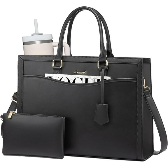 LOVEVOOK Laptop Tote Bag for Women, Office Work Bag Briefcase fit for 15.6 inch Laptop, Large Capacity Teacher Bag Handbag