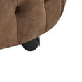thumbnail image 3 of Linon Hudson Round Rolling Ottoman, 3 of 5