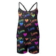 thumbnail image 4 of Women's Heart Print Camisole Pajama Set Shorts Sleeveless Top Sleepwear Summer Blue M, 4 of 4
