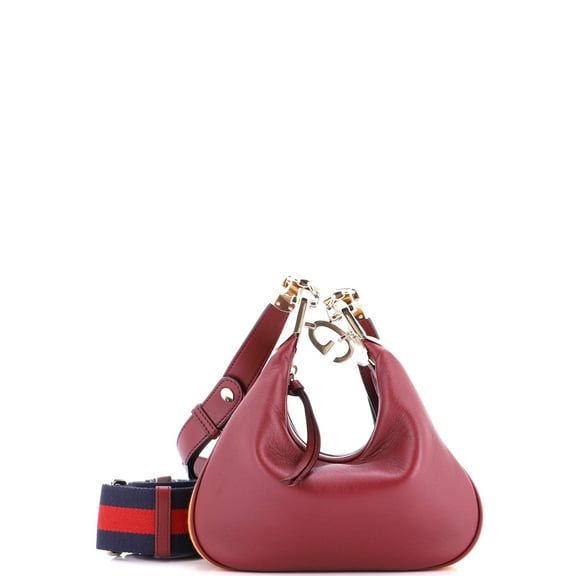 Pre-Owned Gucci Attache Shoulder Bag Leather Small By Rebag