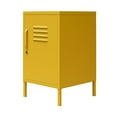 RealRooms Shadwick 1 Door Metal Locker Style Livingroom End Table