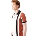thumbnail image 2 of Avva Men's Slim Fit, Short Sleeve, Polo Neck, Sweater-Knitwear T-Shirt, Large, Brick Red, 2 of 6