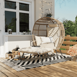 Better Homes & Gardens Lilah 2-Pack Outdoor Wicker Lounge Chair