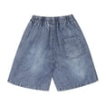 thumbnail image 5 of NIPAXO Boys Denim Shorts, Pull On Summer Shorts, Dark Blue, 7-8Y, 5 of 6