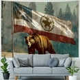 thumbnail image 4 of Orinice Bear California Republic Tapestry Wall Hanging Unique Style for Home Wall Decor Art - Graphic Tapestries for Living Room Bedroom Apartment Farmhouse Dorm 50x40inch, 4 of 6