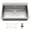 Single Bowl, With Ledge, variant on 33x19 Inch Undermount Kitchen Sink, Double Bowl Flat Bottom Design, 16 Gauge 304 Stainless Steel Construction, 10 Inch Deep, Includes Bottom Grid and Drain Assembly