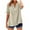 Linen Tops for Women-A18 Khaki, variant on Mifsaly Short Sleeve Blouses for Women Linen Shirt V-Neck Vacation Summer Tops Lightweight Dressy Casual Blouse 2026 Trendy Outfits M