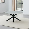 thumbnail image 3 of Steve Silver Keyla Contemporary 36" Round Faux Marble Coffee Table, Gray, 3 of 7