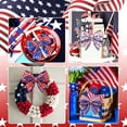 thumbnail image 4 of Patriotic Ribbon American Flag Ribbon Patriotic Ribbon For Wreath Red White And Blue Wired Ribbon Patriotic Wired Ribbon Americana Ribbon 4th Of July Ribbon Wired Flag Ribbon, 4 of 9