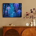 thumbnail image 4 of Fenyluxe Bioluminescence Canvas Print Wall Art Decor for Home Living Room Bedroom Office Hotel Salon Condo Bar Ready To Hang Room Art Decor 16x12in, 4 of 6