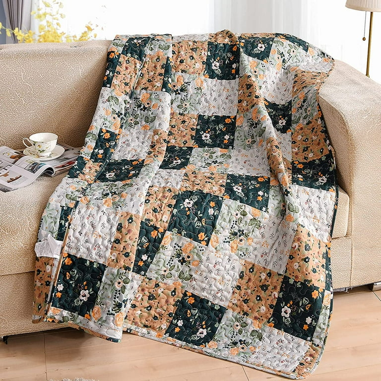 Soft quilted throw blanket sale