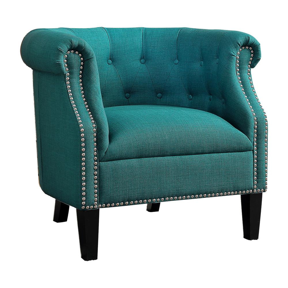 Fabric Accent Chair, Teal
