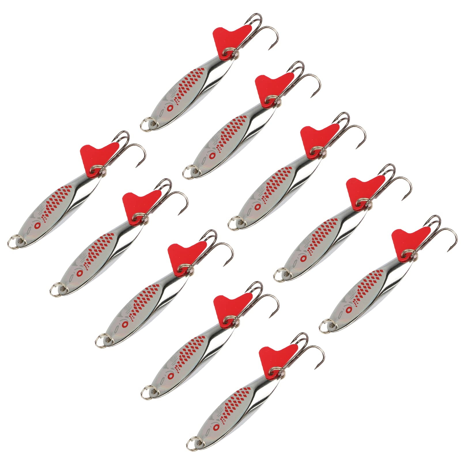Goture Fishing Spoons Lures,Metal Spoon Trout Lures,Long Distance Casting  Fishing Lures for Trout Bass Crappie Pike Saltwater and Freshwater Fishing