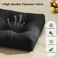 thumbnail image 4 of Gymax Set Of 6 21'' x 21'' Patio Chair Seat Cushion Pads Indoor/Outdoor Black, 4 of 8