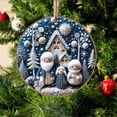 thumbnail image 7 of Christmas Acrylic Christmas Ornaments White and Blue Christmas Tree Hanging Ornaments,Snowman Pattern Christmas Decor for Christmas Crafts Xmas Trees Door Party Decor, 7 of 7