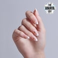 thumbnail image 3 of Kiss Glam 3D & Jeweled Press On Nails  Almond, ‘Zephyr’, Neutral, Medium Length, 32 Count, 3 of 14