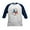 Navy/White, variant on - Texas Wrought Iron Barn Art Baseball Jersey - Kids Cotton Baseball Jersey, 3/4 Sleeve Shirt
