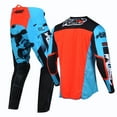 thumbnail image 4 of Willbros Motocross Dirt Bike Jersey Pants Combo Offroad MX Package Riding Gear Set Racewear Blue (Jersey Adult L/Pants W34), 4 of 9