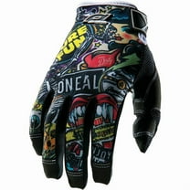 O'Neal 0385-129 Jump Gloves with Crank Graphic (Black/Multicolor, Size 9)