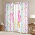 thumbnail image 2 of Homewish Ice Cream Popsicle Curtains Pack of 2 (42x84 Each) for Kids Children Teens,Colorful Geometric Stripes Curtains Blackout,Kawaii Watercolor Bedroom Curtains,Luxury Bedroom Decor, 2 of 6
