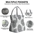 thumbnail image 3 of Boho Bohemia Pioneer Flower Art Drawstring Lunch Bag Women - Drawstring Lunch Bag Insulated for Work Office - Stain-Resistant Large Lunchbags for Women with Multi-Pockets, 3 of 6
