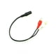 thumbnail image 1 of Y-Cable 3.5mm Stereo Female To 2 x RCA Male Cable Adapter Gold Plated Connector, 1 of 2