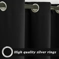 thumbnail image 5 of TOPCHANCES Blackout Curtains Waterproof Indoor/Outdoor Grommet Top Curtain Panels UV Protectant Privacy Curtains, 52"x84", 2 Panel, 5 of 10