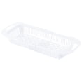 thumbnail image 2 of Oleegame 2PC Shower Soap Dish With Hook Household Retractable Vegetable Sink Drain Basket Kitchen Sink Drain Rack White, 2 of 9