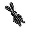 thumbnail image 2 of Bunny Decor 1Set Easter Rabbit Figurine Black Cloth Bunny Shape For Desktop And Party Decoration, 2 of 9