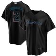 thumbnail image 4 of Marlins 2 White Fans Baseball Jersey MLB Marlins Chisholm Jr. Jersey, 4 of 5