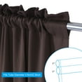 thumbnail image 4 of Uxcell Blackout Door Curtain, 54"W x 72"L French Window Door Curtain 1 Panel, Brown, 4 of 7