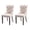 Beige, variant on Tzicr Tufted Dining Chairs Set of 2, Upholstered Dining Chairs with Nailhead Back, Nailhead Trim, Velvet Dining Chairs for Kitchen/Bedroom/Dining Room(Gold)
