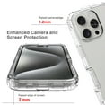 thumbnail image 2 of Allytechgroup Transparent Phone Case for Apple iPhone 16 Pro Max, Not-Yellowing Shockproof Anti-Scratch Without Screen Protector Case Cover for iPhone 16 Pro Max, Clear, 2 of 7