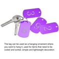 thumbnail image 5 of Uxcell Aluminum Metal Key Tag, Number Tag, ID Tag with Ring Rectangle Blank for Decoration Purple 10Pcs, 5 of 5