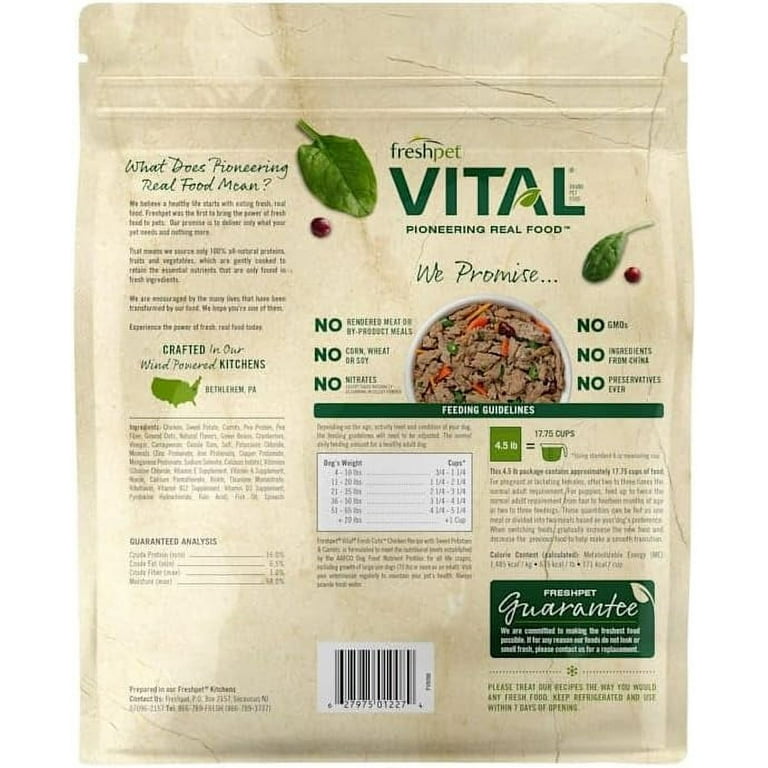 Freshpet Vital Fresh Cuts Dog Food 4.5 Lb Walmart