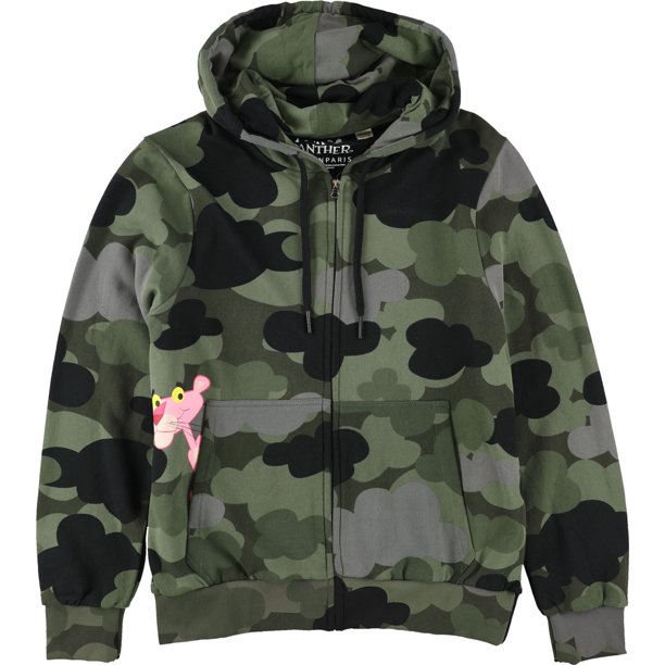 Elevenparis Hombre Pantera Rosa Peek Out Sudadera con capucha multicolor L